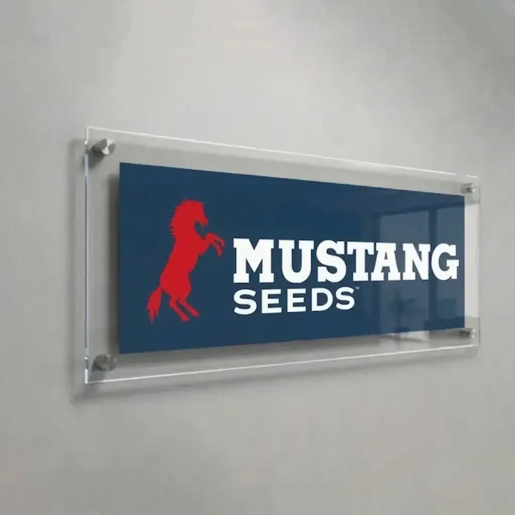Mustang Acrylic Sign
