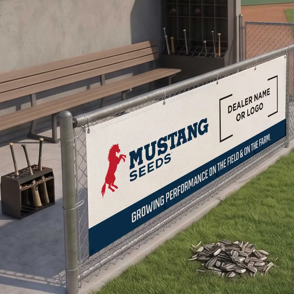 Mustang Co-Branded Mesh Banner