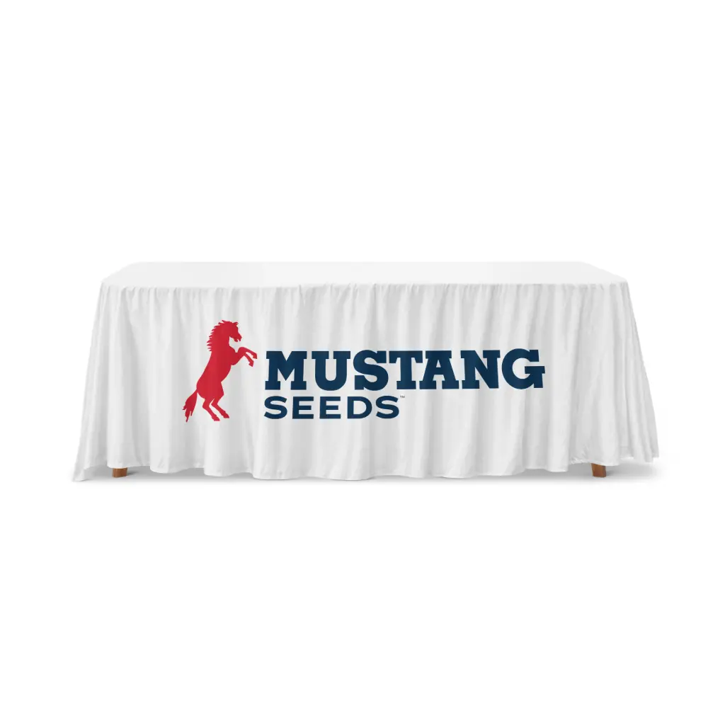Mustang Draped Table Throw