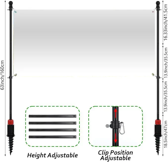 Stainless Steel Adjustable Banner Stand