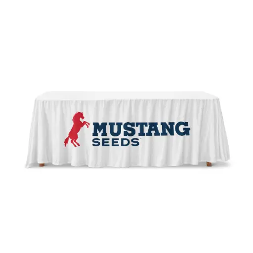 Mustang Draped Table Throw